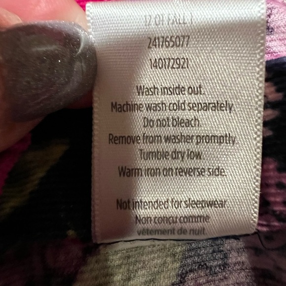 Gymboree Girl Dress Beautiful Flowers Purple Magenta Corduroy Holiday 3T - Picture 5 of 5